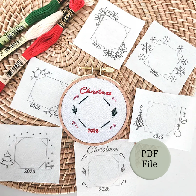 Pdf 3 inch Christmas photo frames