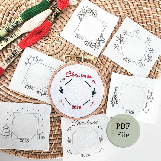 Pdf 3 inch Christmas photo frames