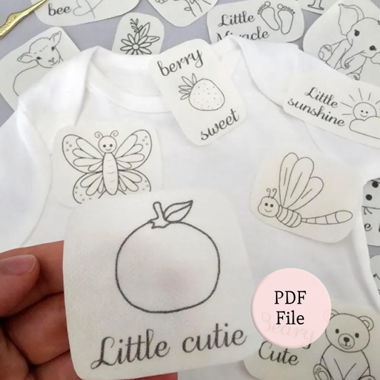 Pdf baby embroidery sayings and patterns