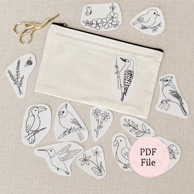 Pdf bird hand embroidery patterns