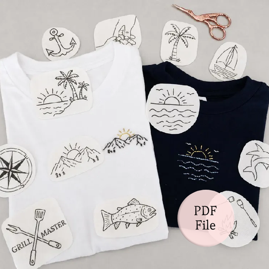 Pdf camping and outdoor embroidery patterns