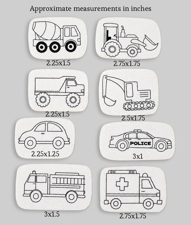 Stick and stitch construction and emergency vehicles