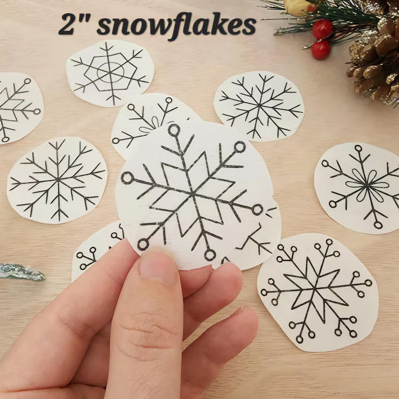 Pdf snowflake hand embroidery