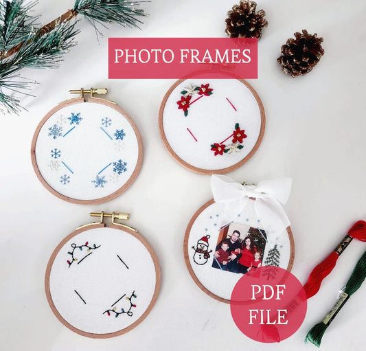 Pdf stick and stitch Christmas embroidery patterns