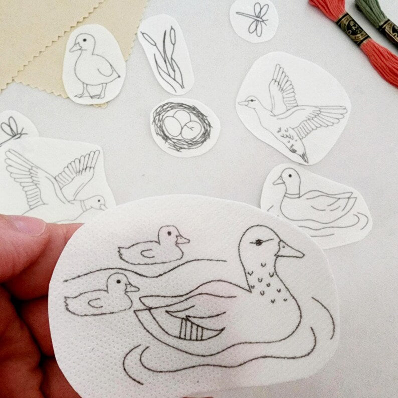 Stick and Stitch Mallard Duck Embroidery Patterns