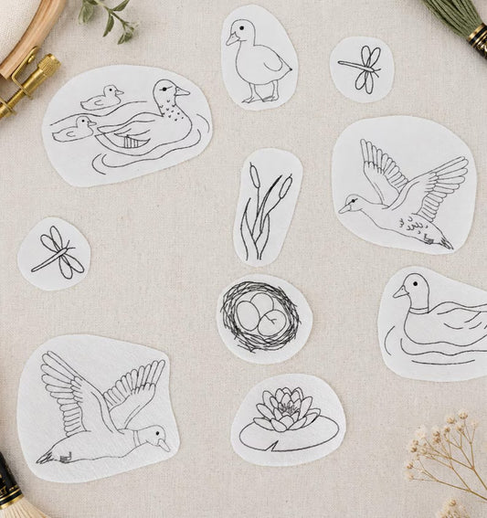Stick and Stitch Mallard Duck Embroidery Patterns