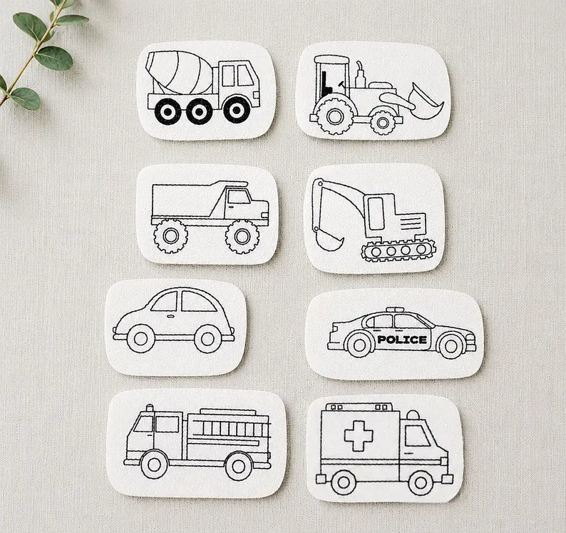 Stick and stitch construction and emergency vehicles