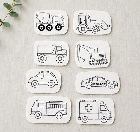 Stick and stitch construction and emergency vehicles