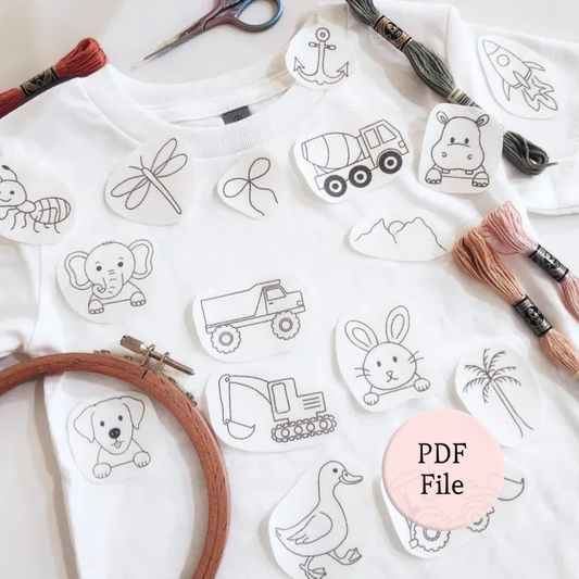 Pdf kids hand embroidery patterns