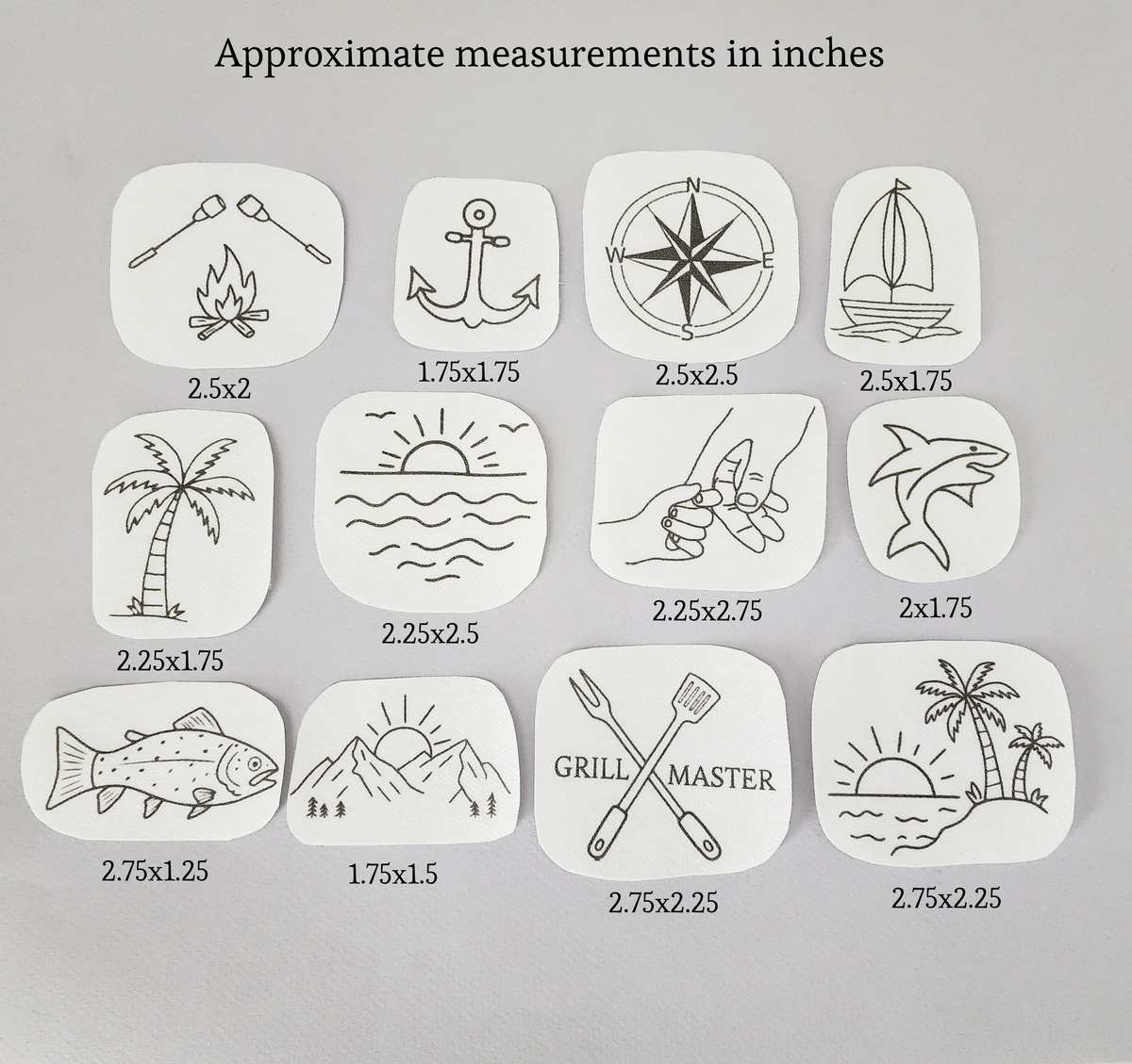 Pdf camping and outdoor embroidery patterns